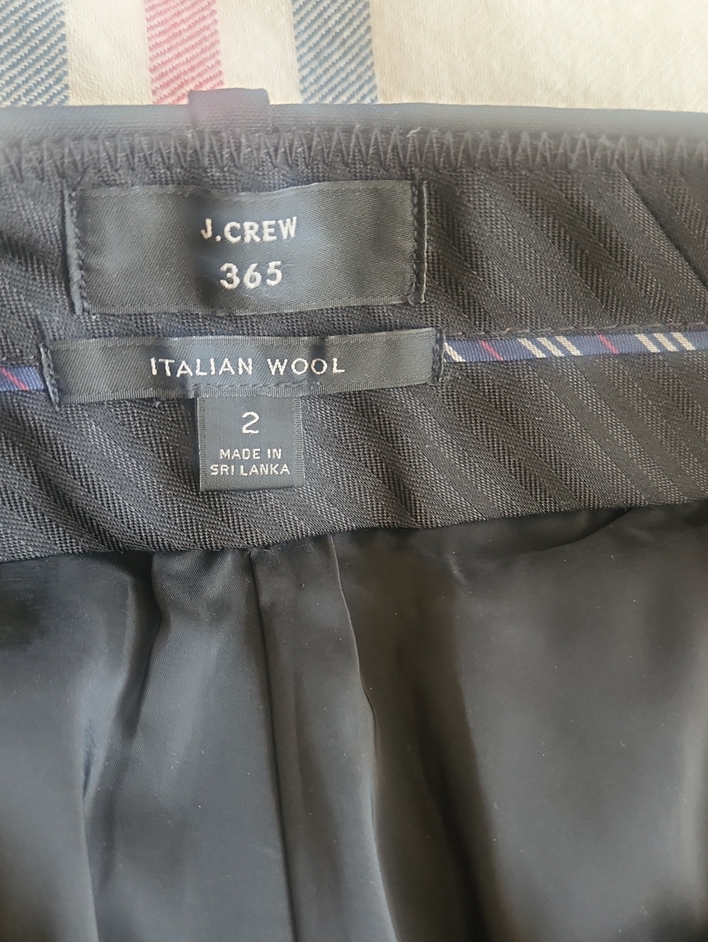 J. Crew 365 Italian Wool Skirt - Black